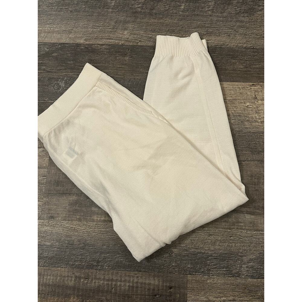 Tommy Bahama Women's Cream Elastic Waist Sea Light Sweater Jogger Size XL NWT - Picture 1 of 3